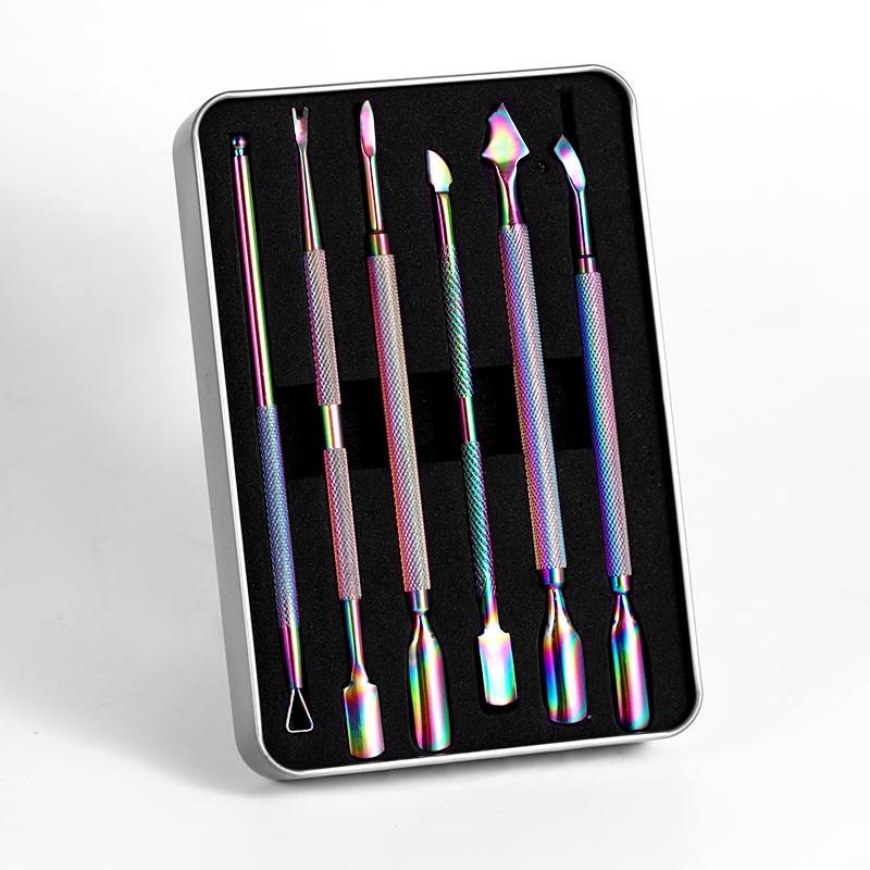 Trimmer, Cuticle Pushers and Peeler Scraper - 6pcs Set