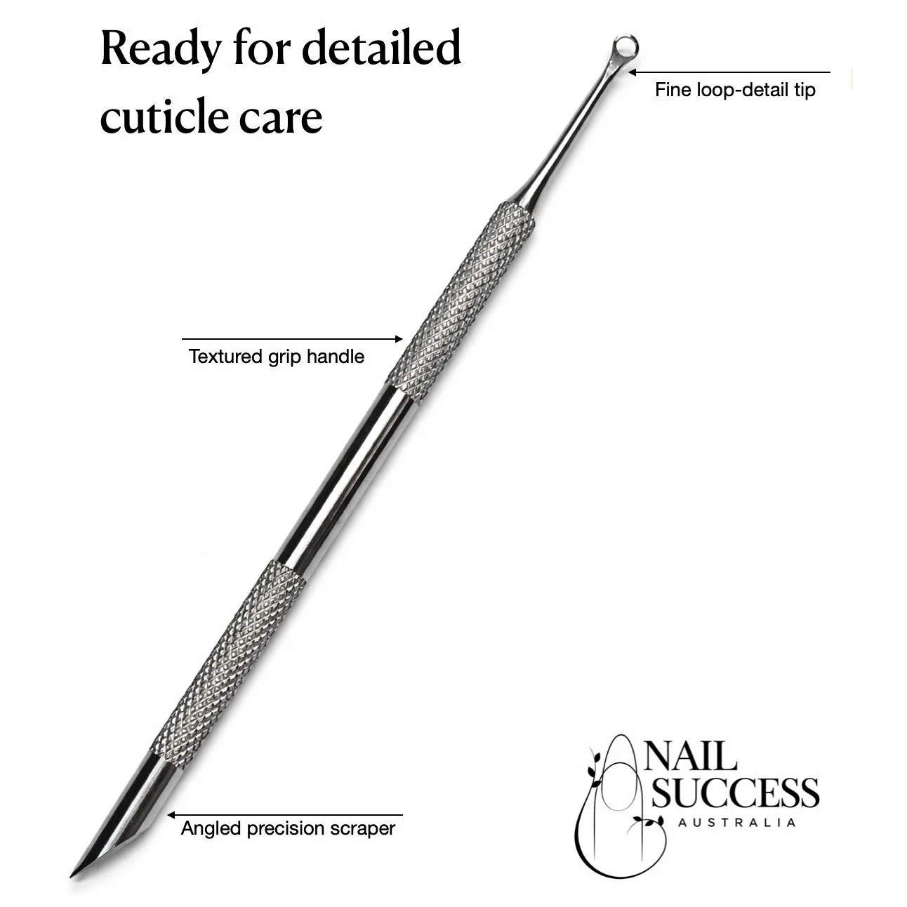 Cuticle Scraper and Pusher Silver - Image 4