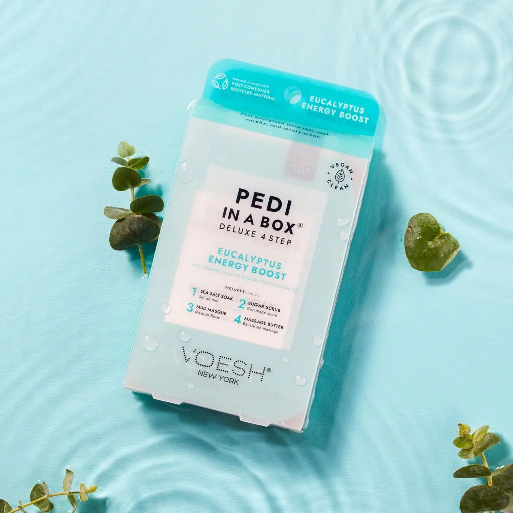 Deluxe 4 Step Pedi-in-a-Box Eucalyptus Energy Boost - Voesh - Image 4