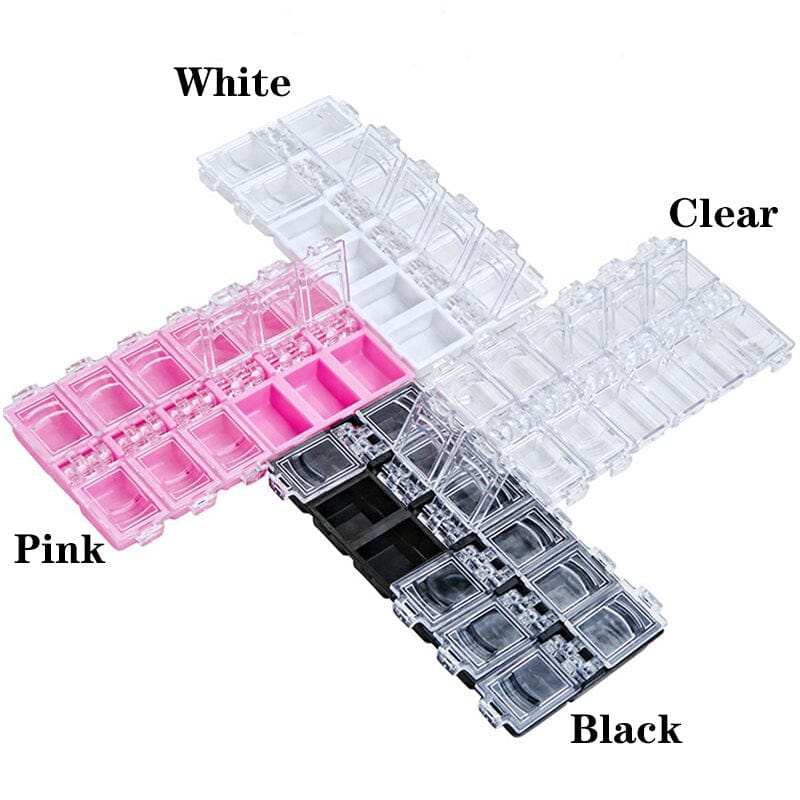 Empty Nail Art Storage Tray 12 Grids - Image 2