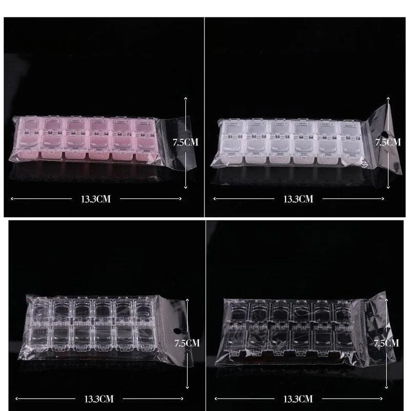 Empty Nail Art Storage Tray 12 Grids - Image 5
