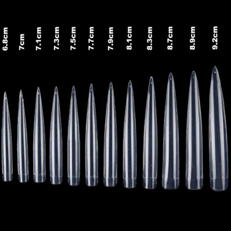 Extra Long Stiletto Nail Tips 10pcs - Image 2