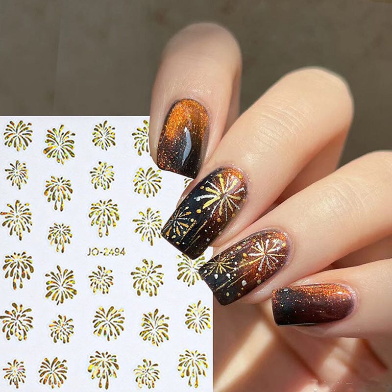 Fireworks Nail Art Stickers - Image 3