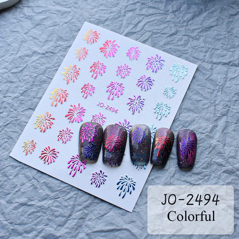 Fireworks Nail Art Stickers - Image 5