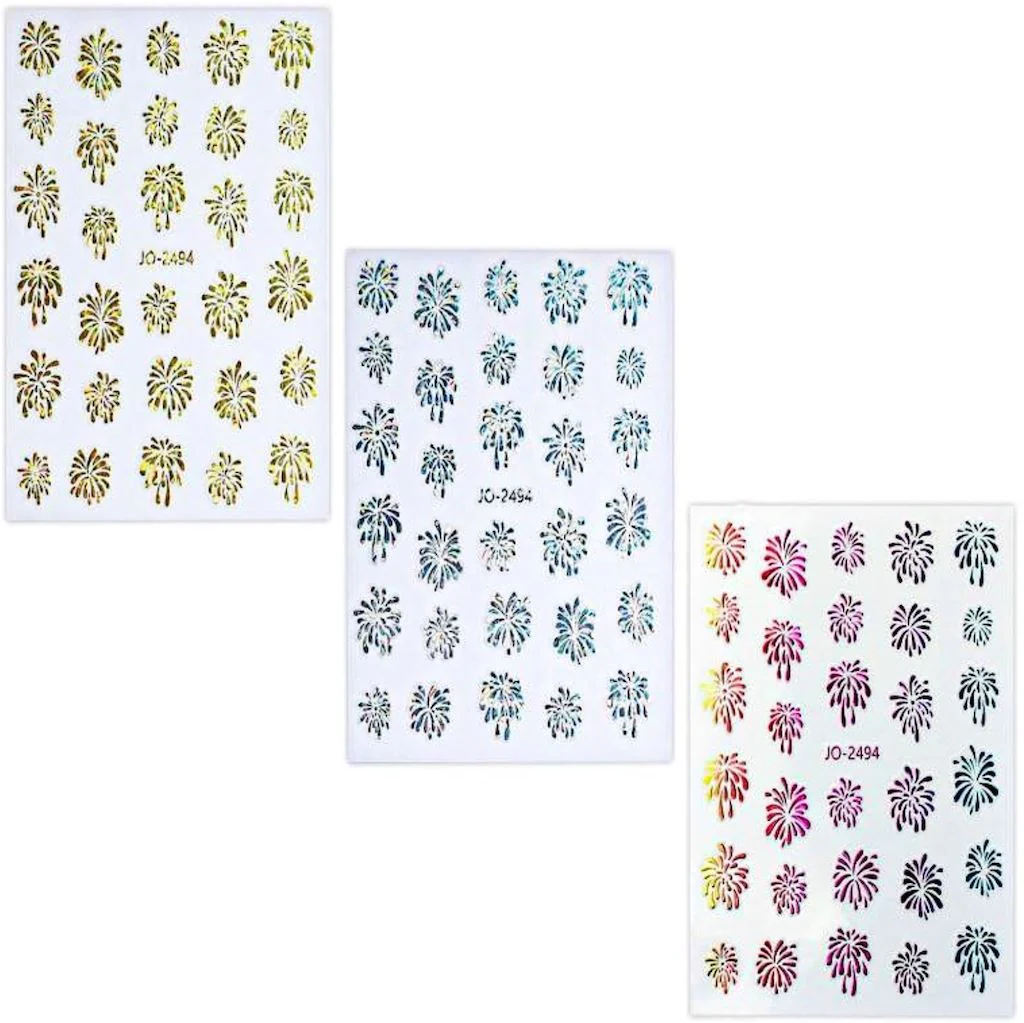 Fireworks Nail Art Stickers - Image 6
