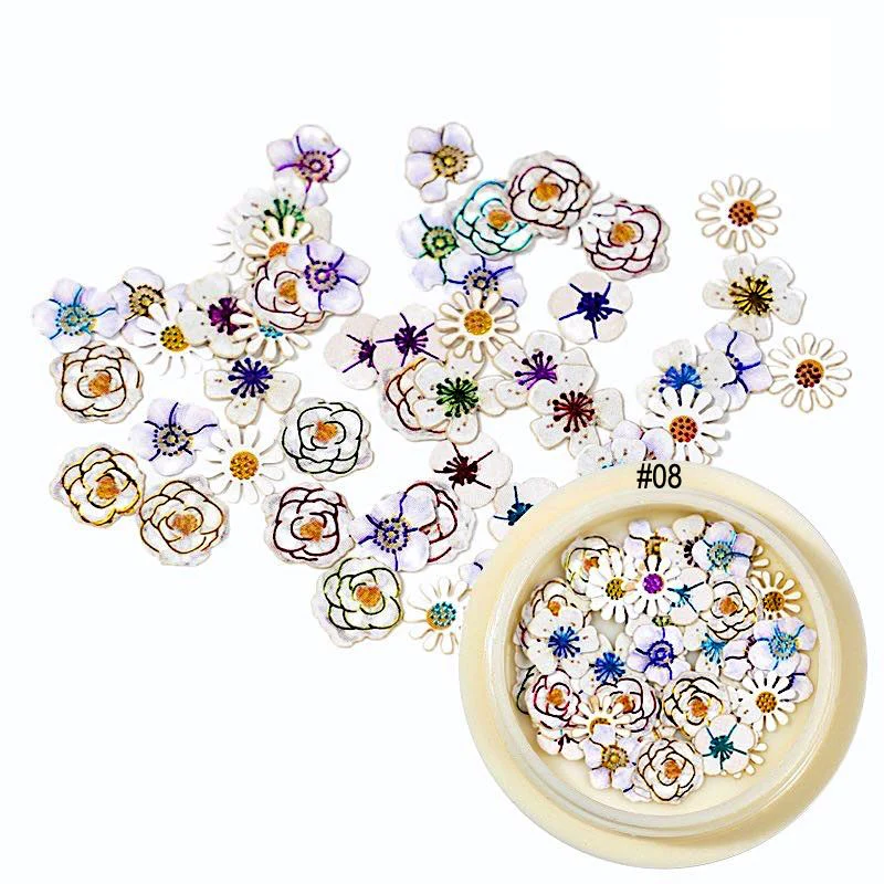 Flowers And Butterfly Ultra-Thin Nail Art - Image 10