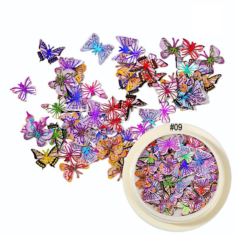Flowers And Butterfly Ultra-Thin Nail Art - Image 11