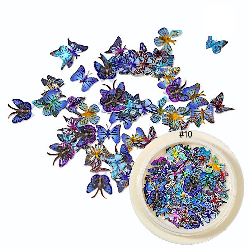 Flowers And Butterfly Ultra-Thin Nail Art - Image 12