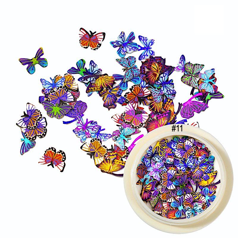 Flowers And Butterfly Ultra-Thin Nail Art - Image 13