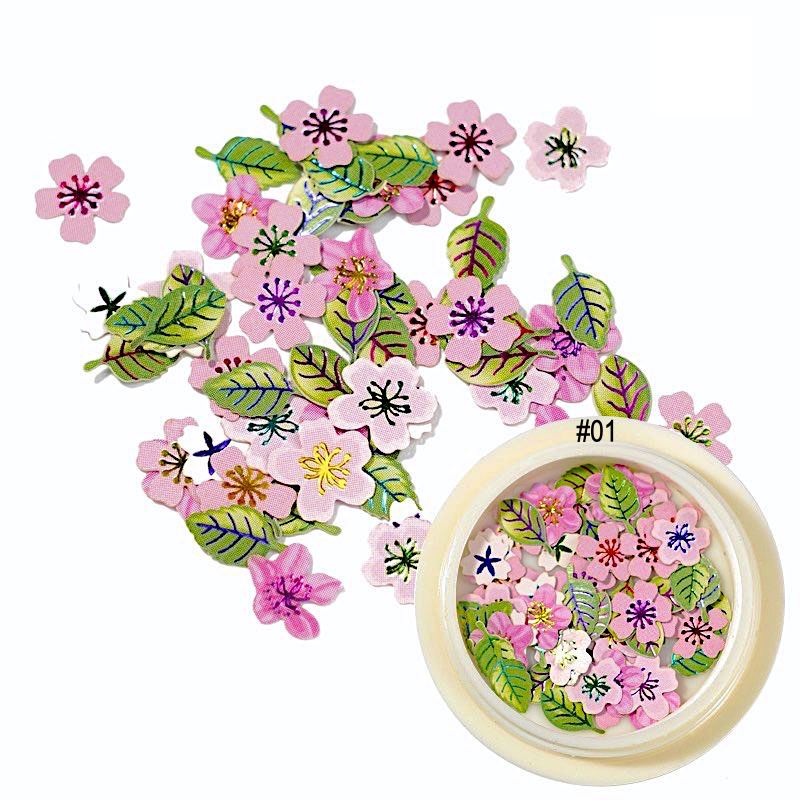 Flowers And Butterfly Ultra-Thin Nail Art - Image 3