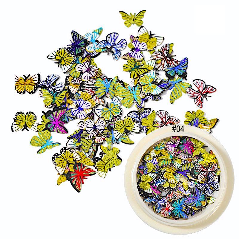 Flowers And Butterfly Ultra-Thin Nail Art - Image 6
