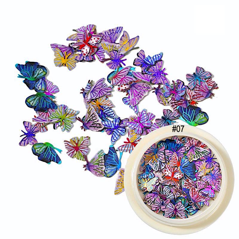 Flowers And Butterfly Ultra-Thin Nail Art - Image 9