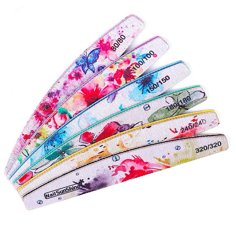 Flowers Nail Files Set 6pcs