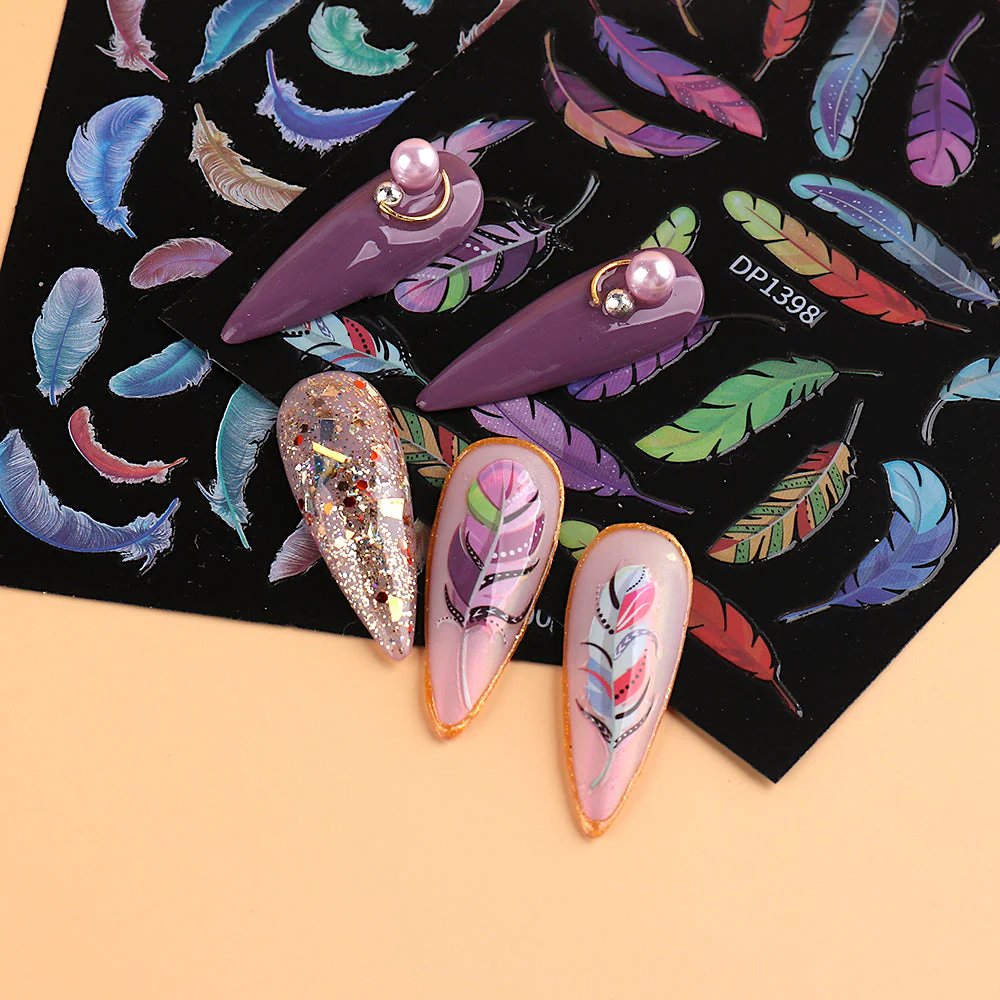 Multicolour Nail Art Stickers - Image 3
