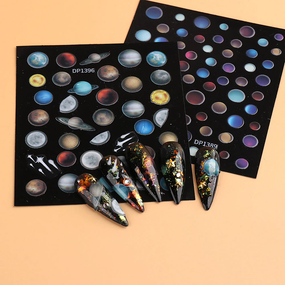 Multicolour Nail Art Stickers - Image 4