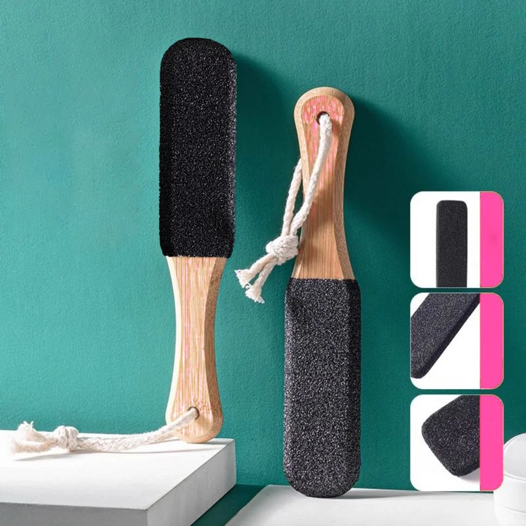 Foot File Double Side Callus Remover - Wooden Handle - Image 4