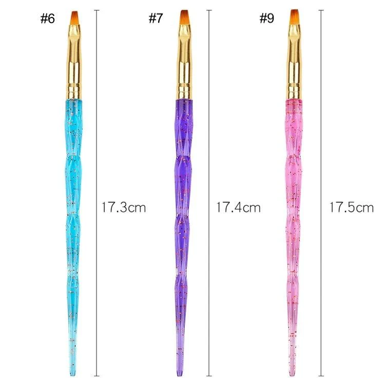 Gel Brushes Pretty Handle Set 3pcs - Image 3