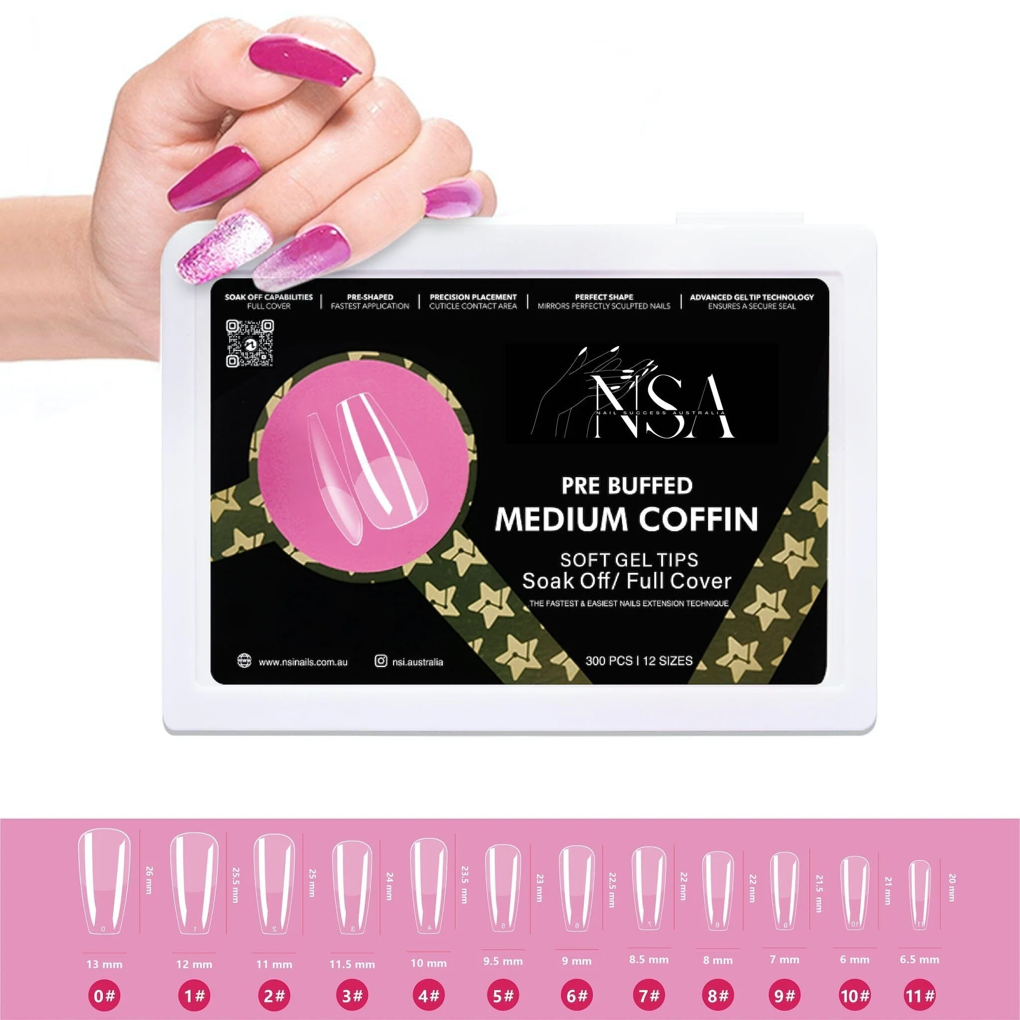Gel Nail Extensions - Pre Buffed Tips - Image 10
