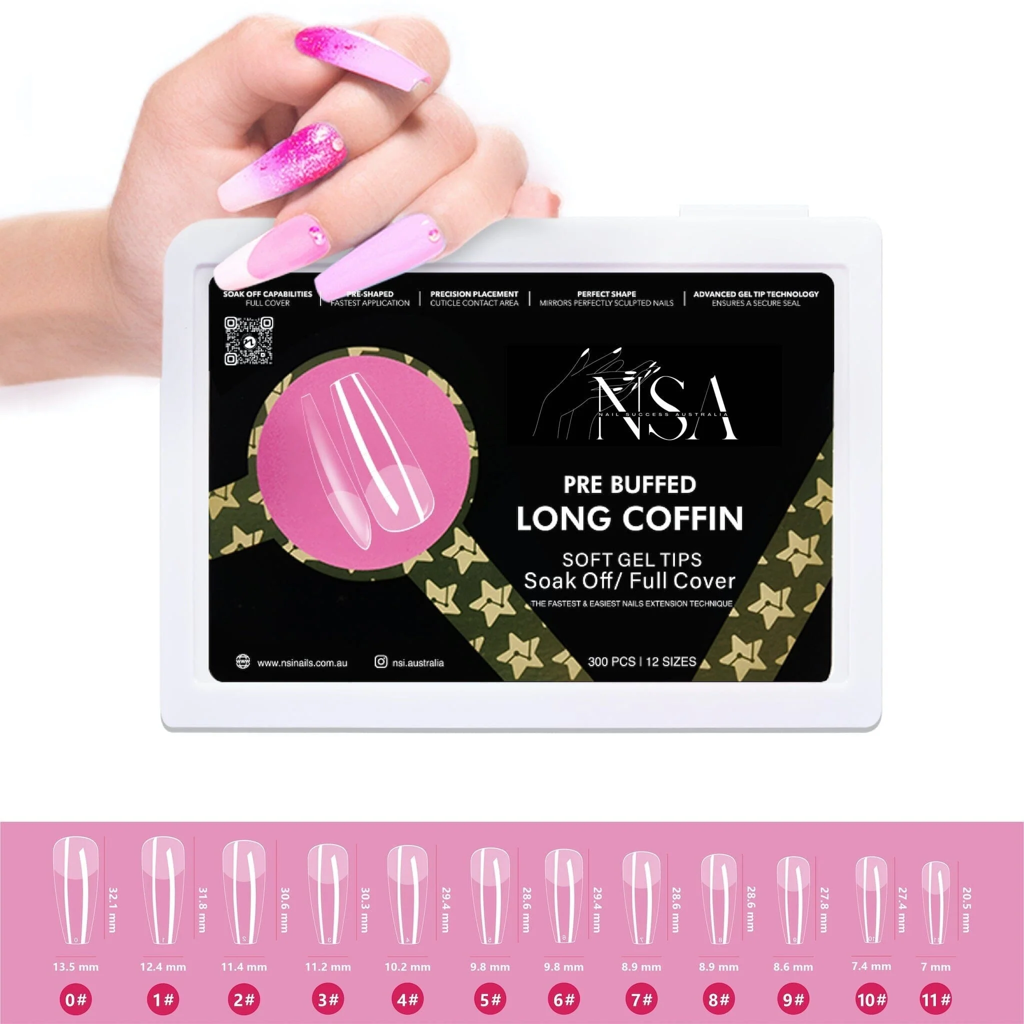 Gel Nail Extensions - Pre Buffed Tips - Image 11