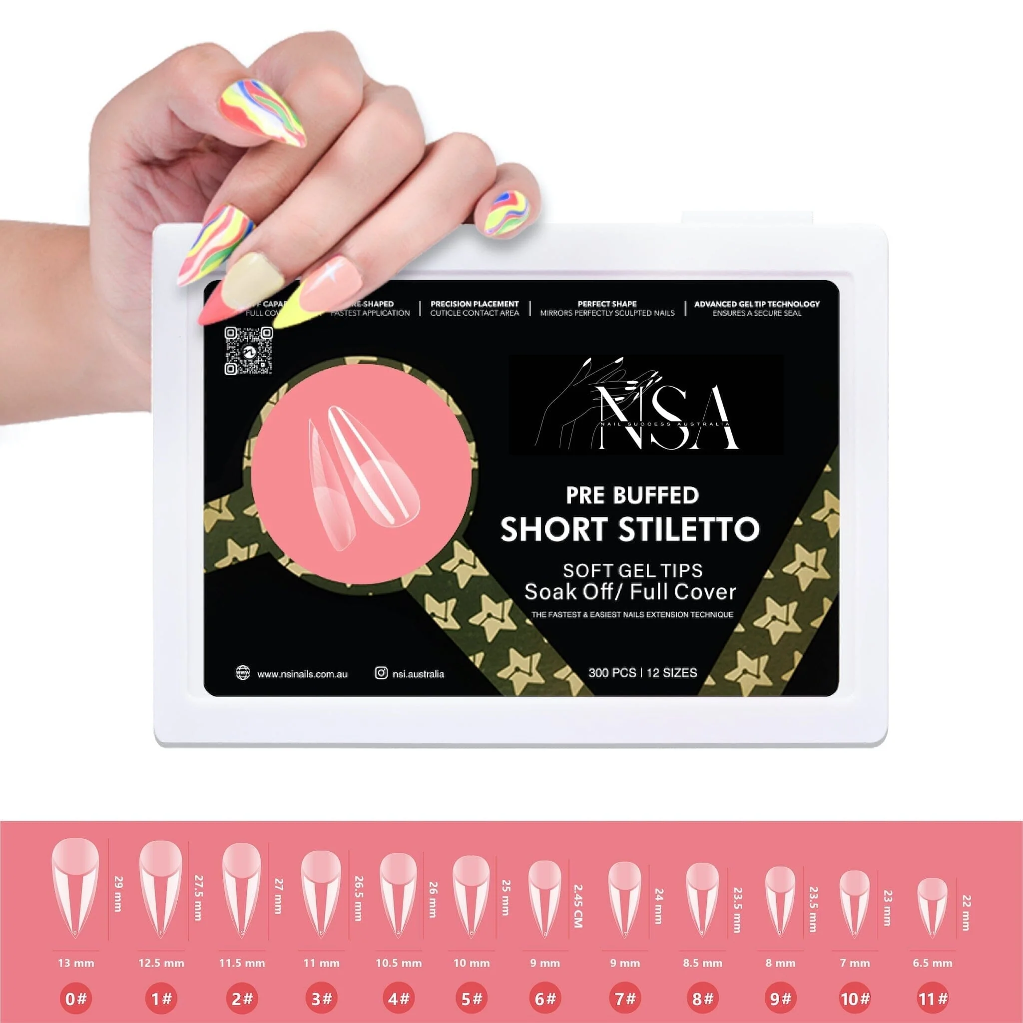 Gel Nail Extensions - Pre Buffed Tips - Image 15
