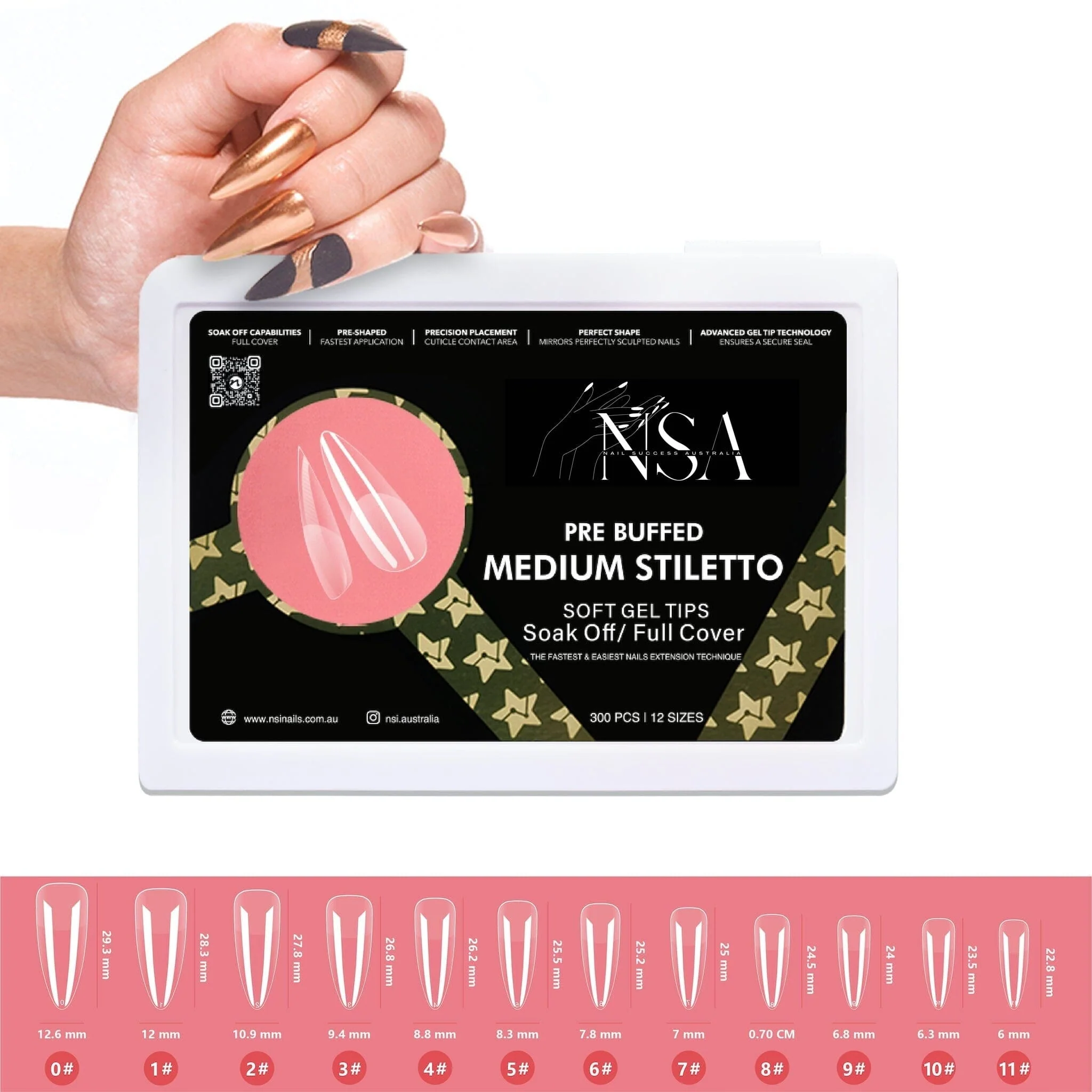 Gel Nail Extensions - Pre Buffed Tips - Image 16