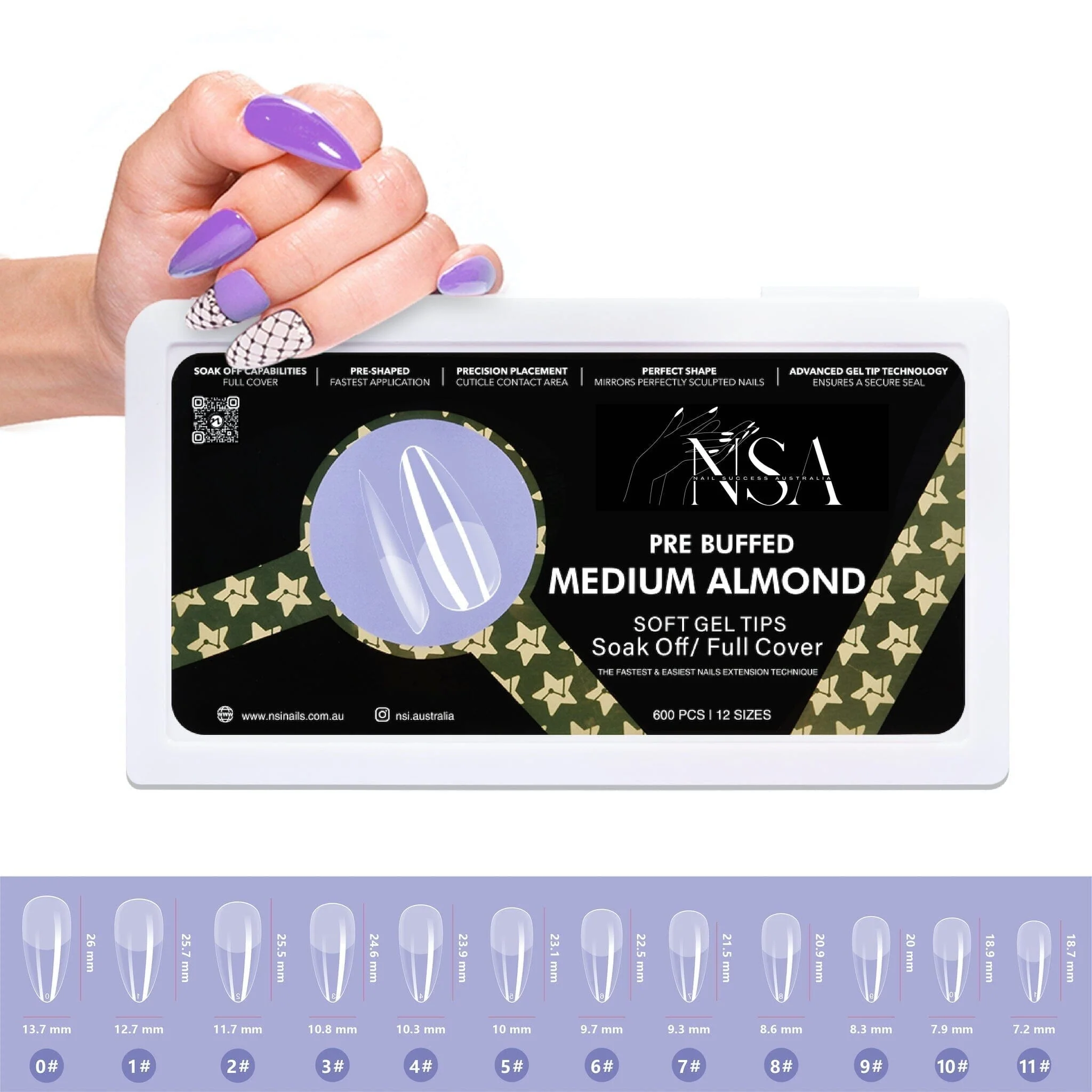 Gel Nail Extensions - Pre Buffed Tips - Image 20