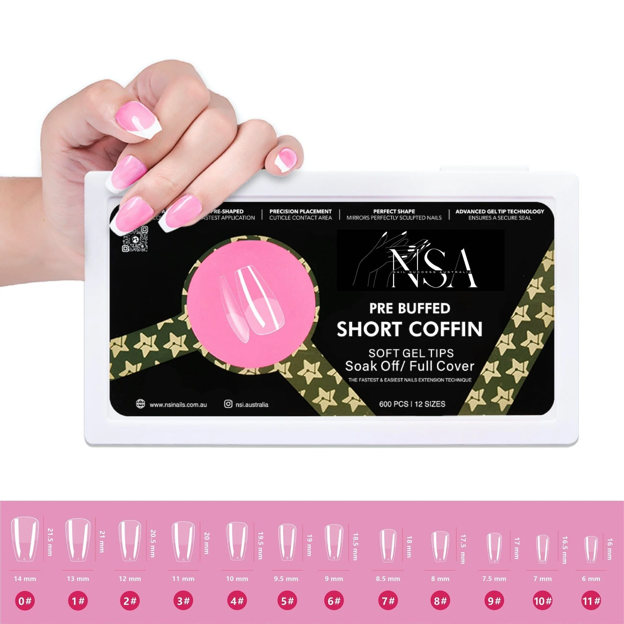 Gel Nail Extensions - Pre Buffed Tips - Image 22