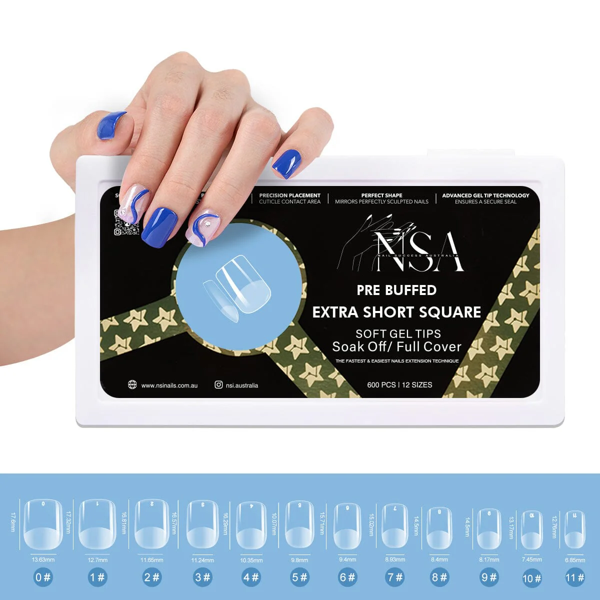 Gel Nail Extensions - Pre Buffed Tips - Image 25