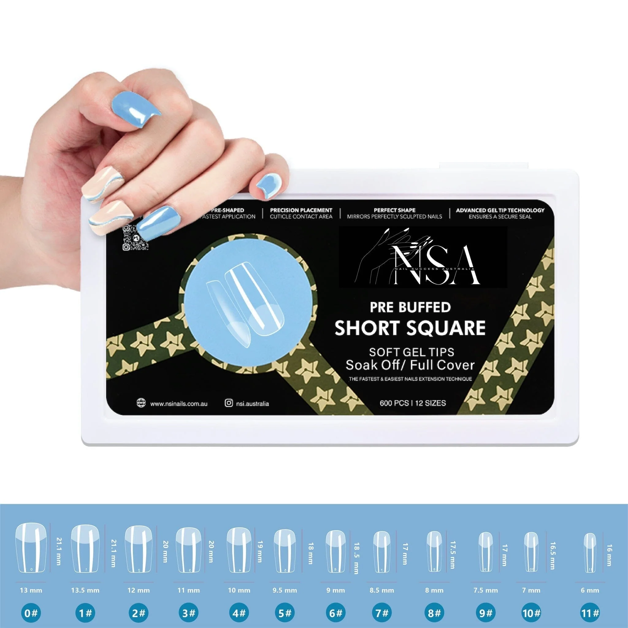 Gel Nail Extensions - Pre Buffed Tips - Image 26