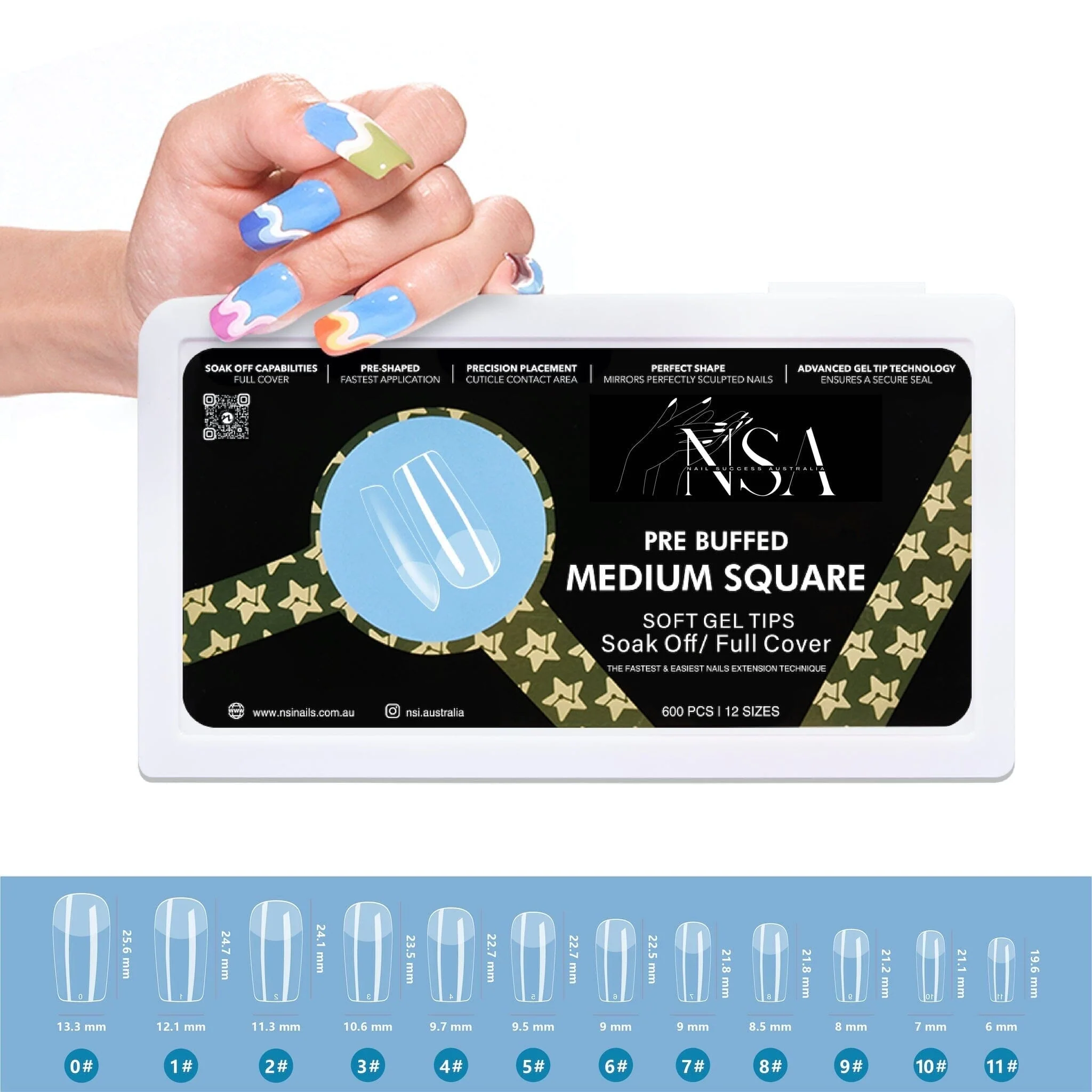 Gel Nail Extensions - Pre Buffed Tips - Image 27