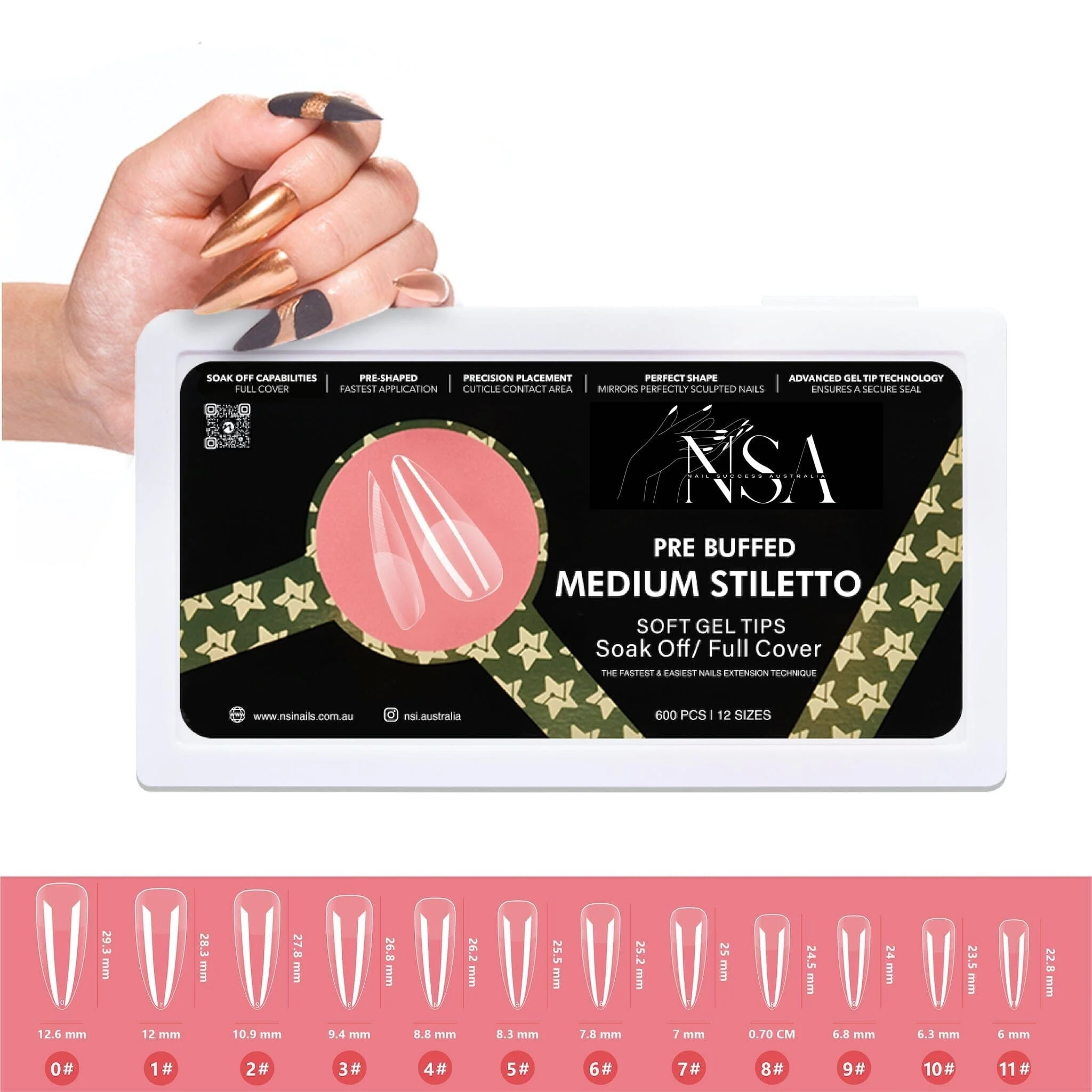 Gel Nail Extensions - Pre Buffed Tips - Image 29