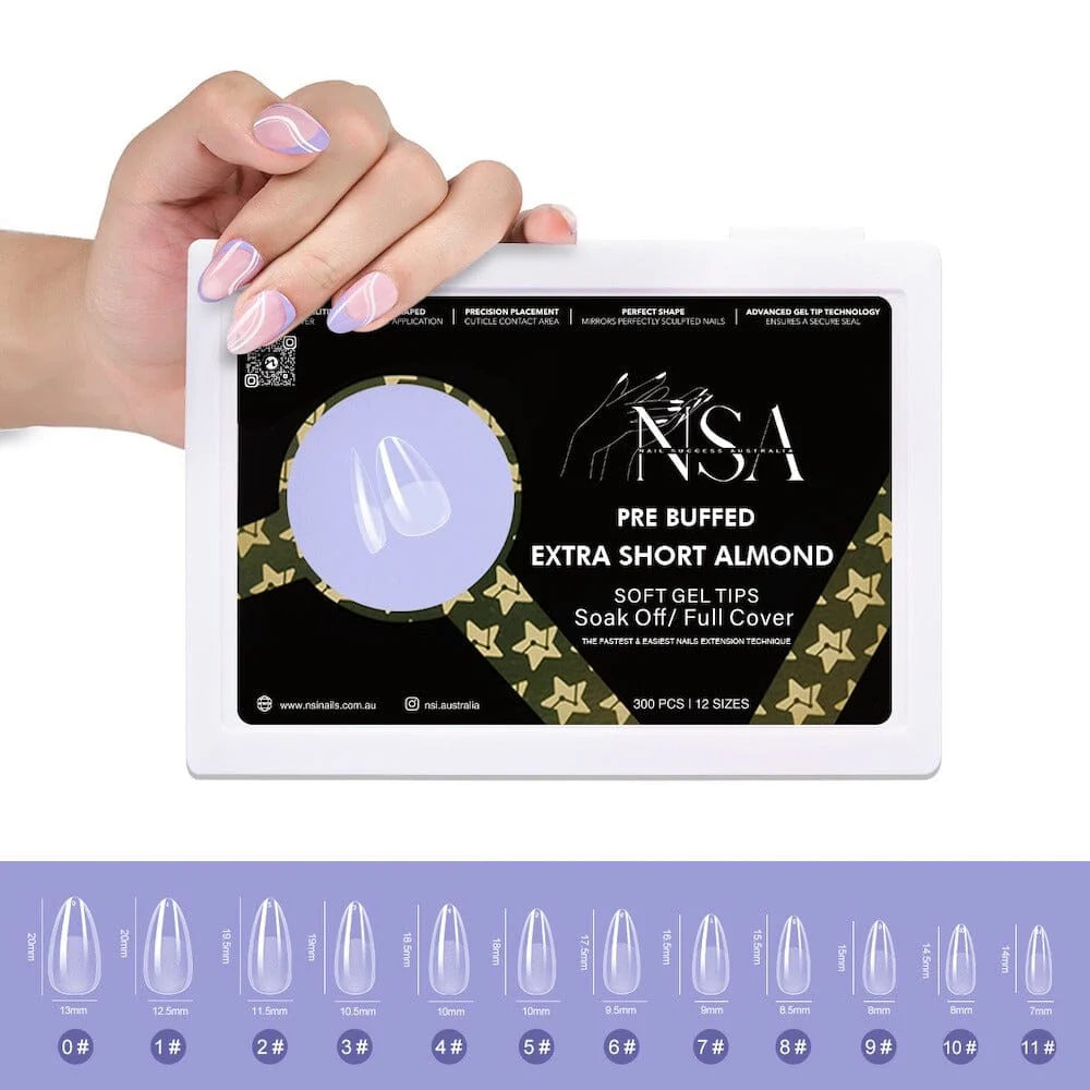 Gel Nail Extensions - Pre Buffed Tips - Image 5