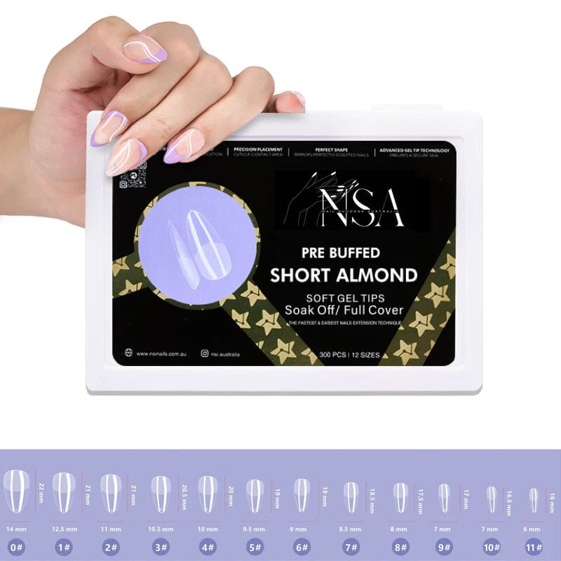 Gel Nail Extensions - Pre Buffed Tips - Image 6