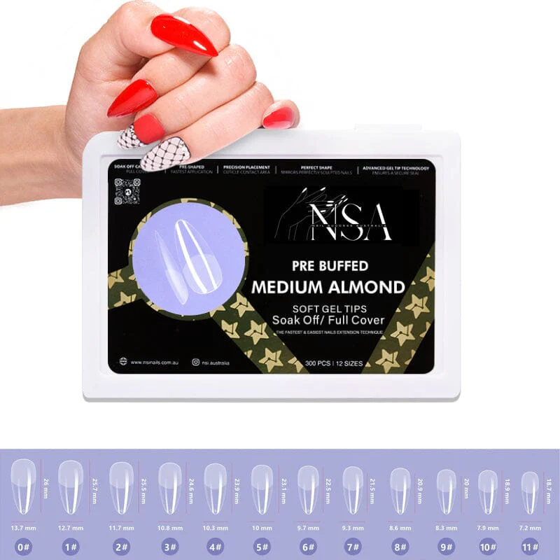 Gel Nail Extensions - Pre Buffed Tips - Image 7