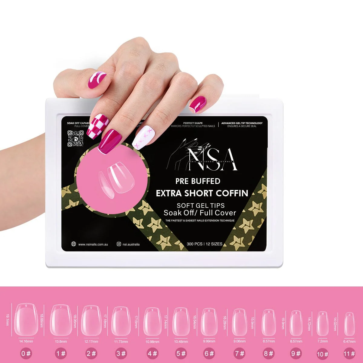 Gel Nail Extensions - Pre Buffed Tips - Image 8