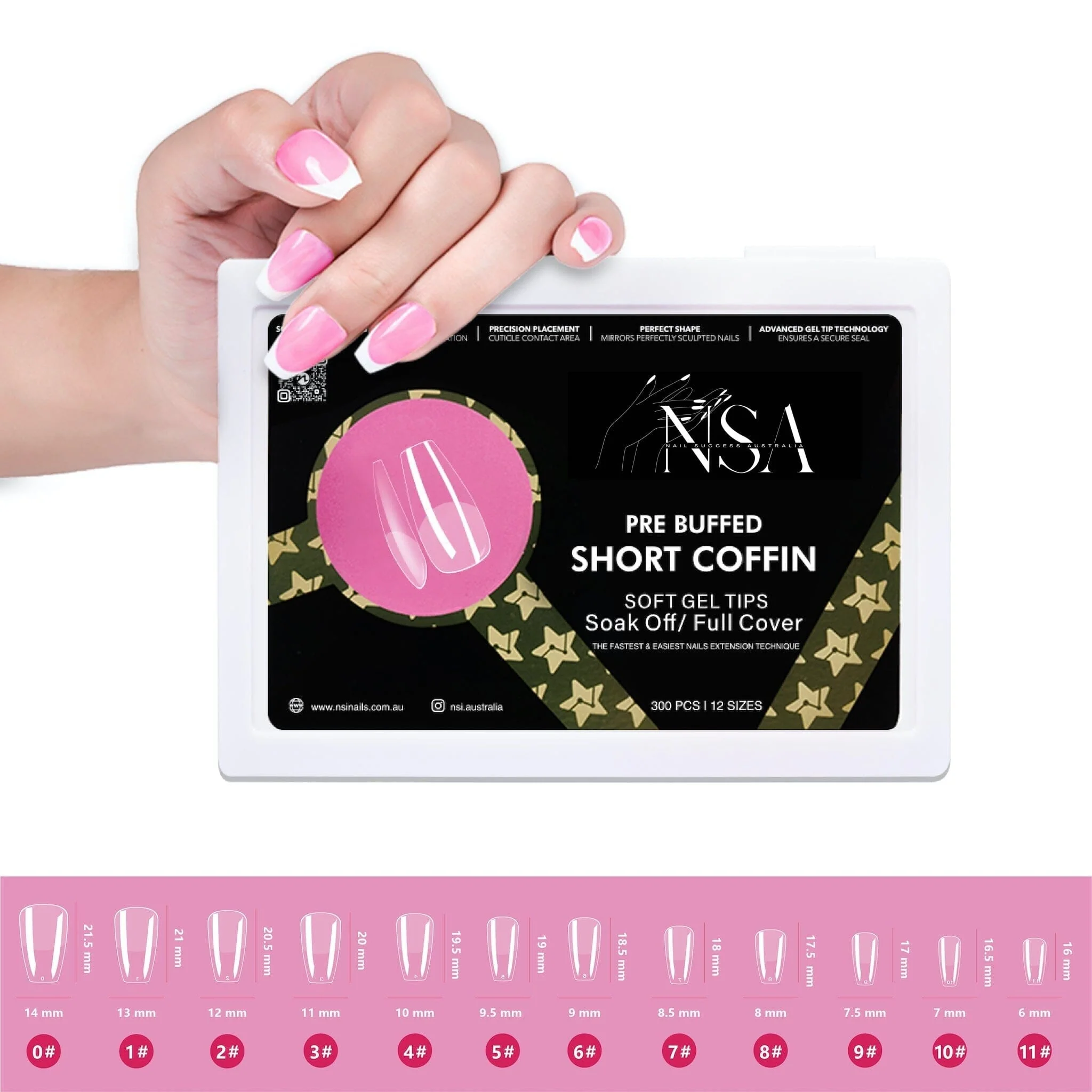 Gel Nail Extensions - Pre Buffed Tips - Image 9