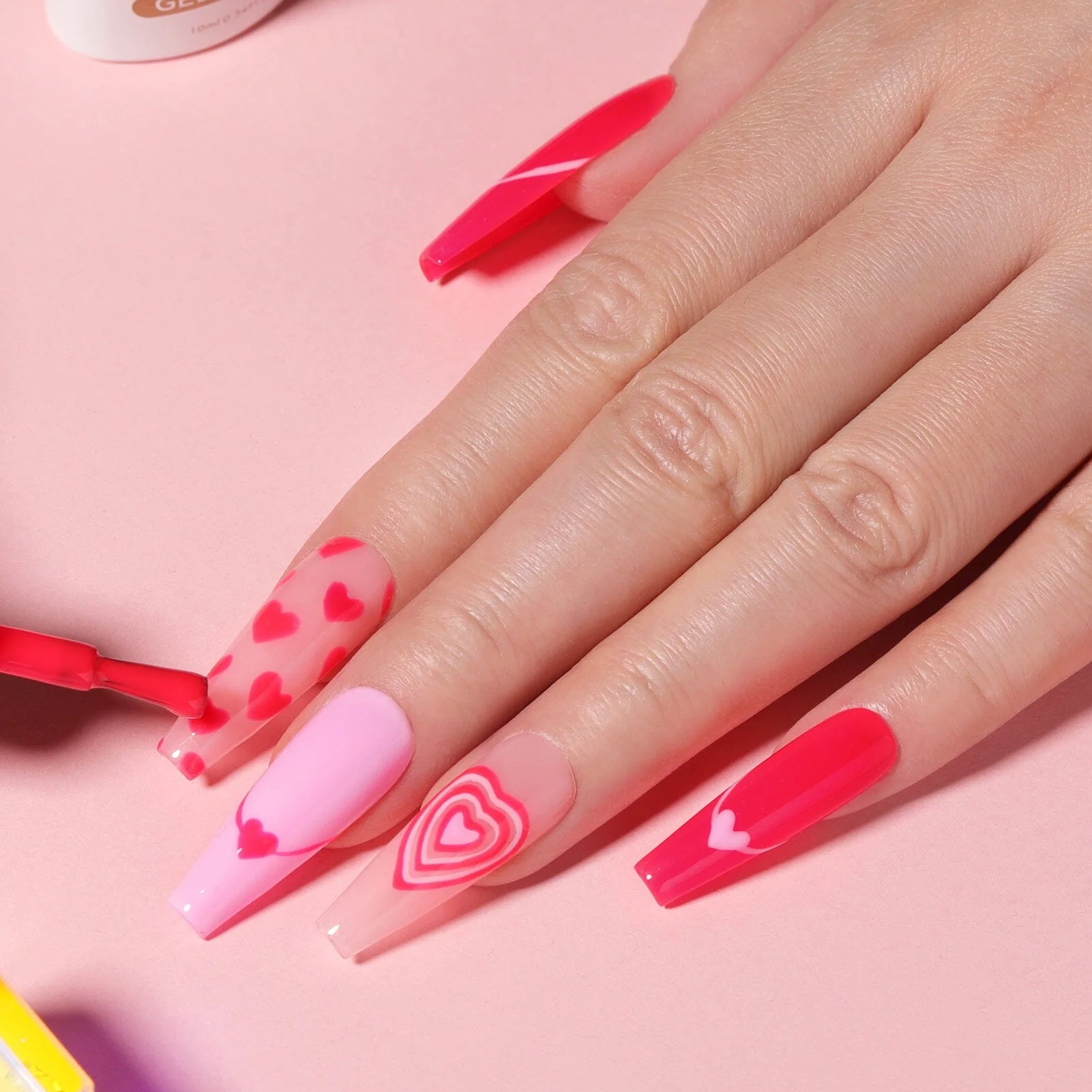 Hot Pink Series Gel Polish 6 Colours - Image 3
