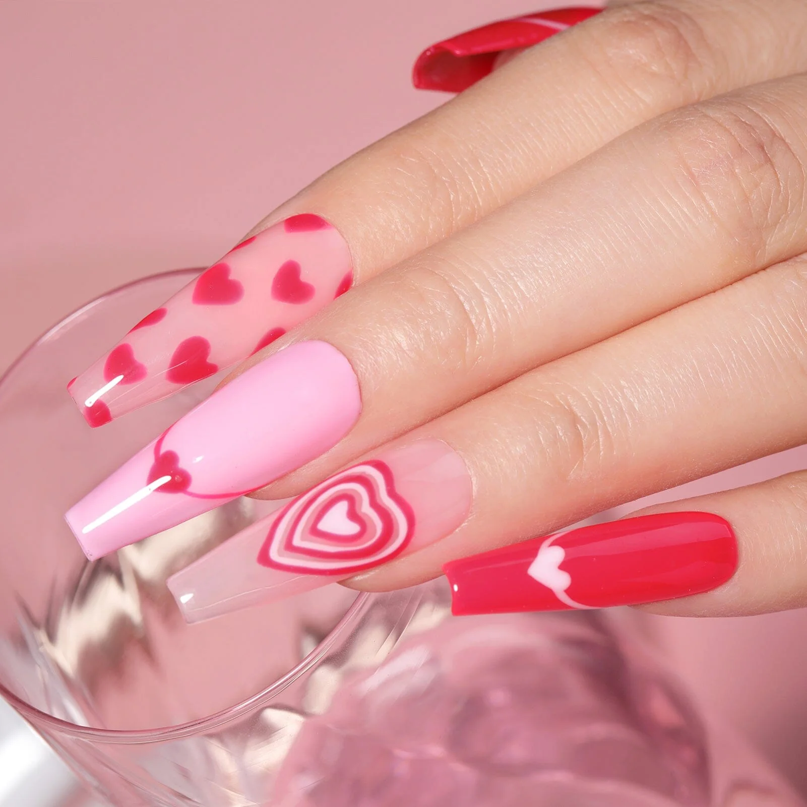 Hot Pink Series Gel Polish 6 Colours - Image 4