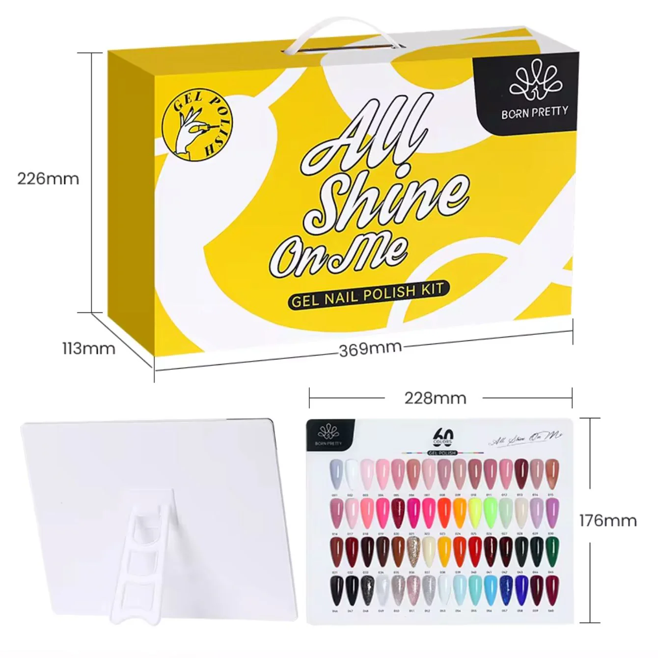 Gel Polish Kit 60 Colours Born Pretty - All Shine On Me - Kit2 - Image 4