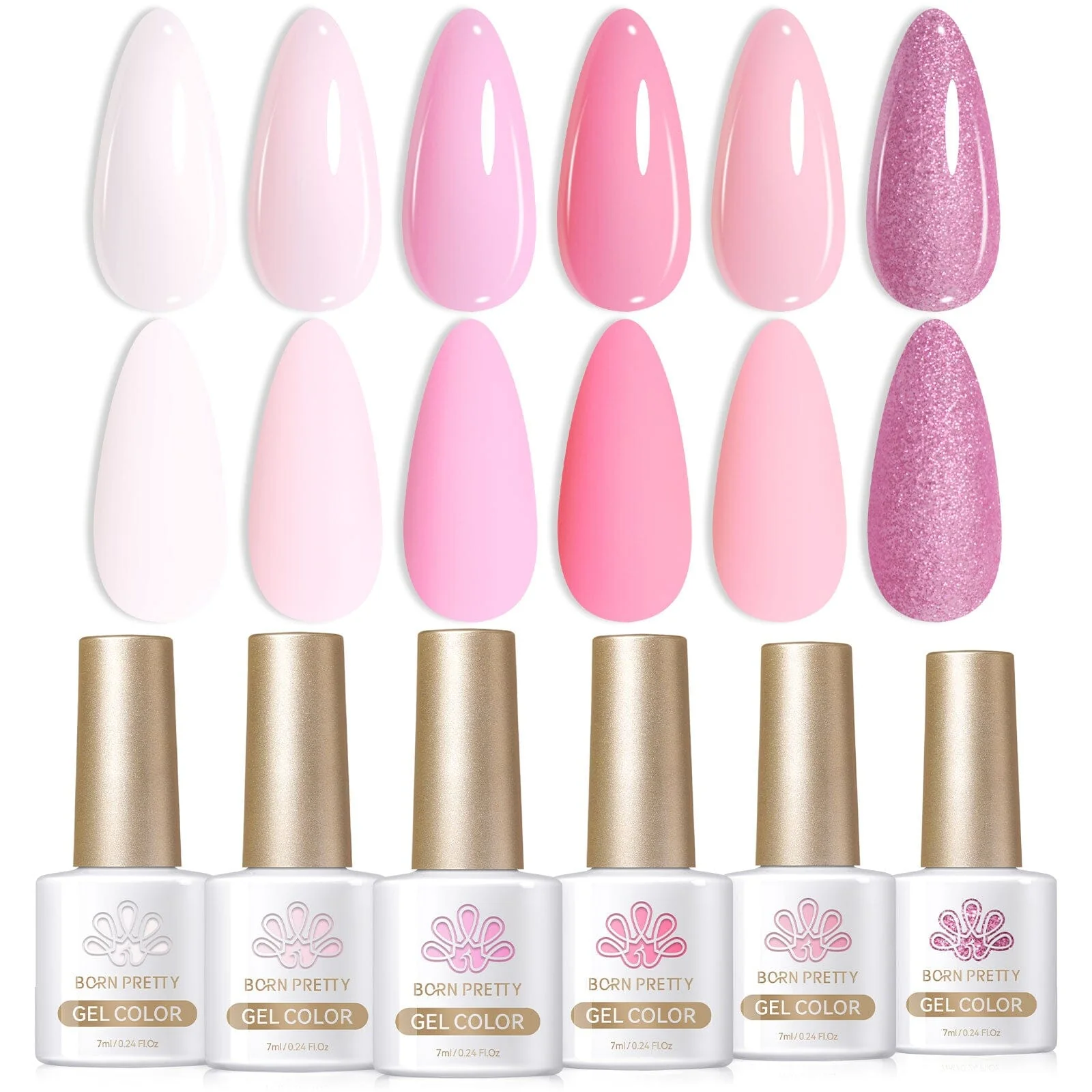 Pink Baby Series Gel Polish 6 Colours