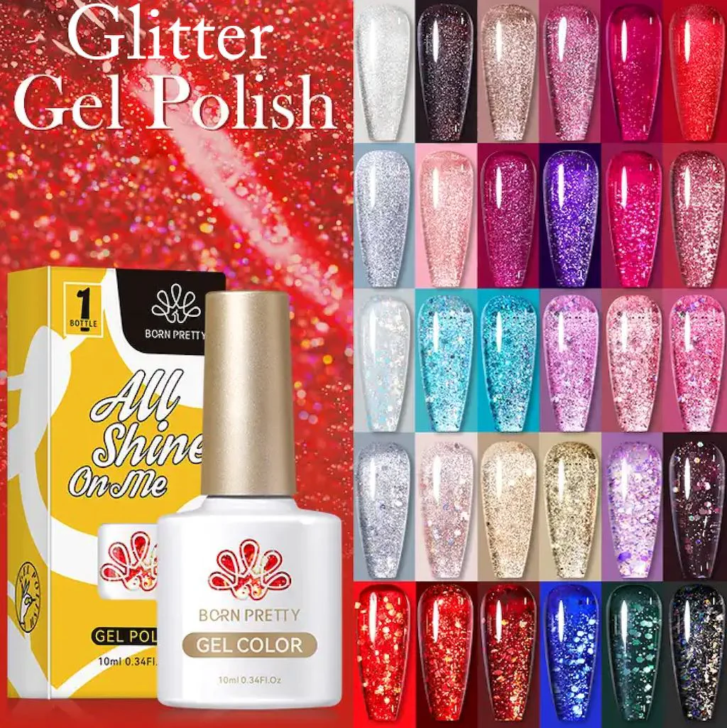 Glitter Gel Polish Colours Born Pretty - Image 33