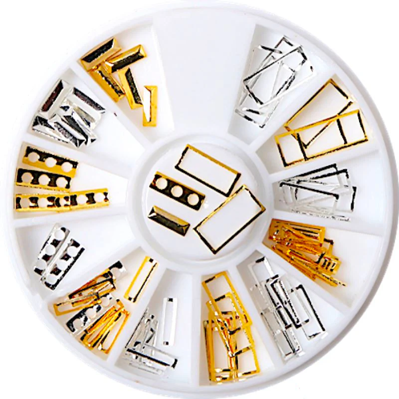Gold & Silver Nail Art Decoration Wheels - Image 15