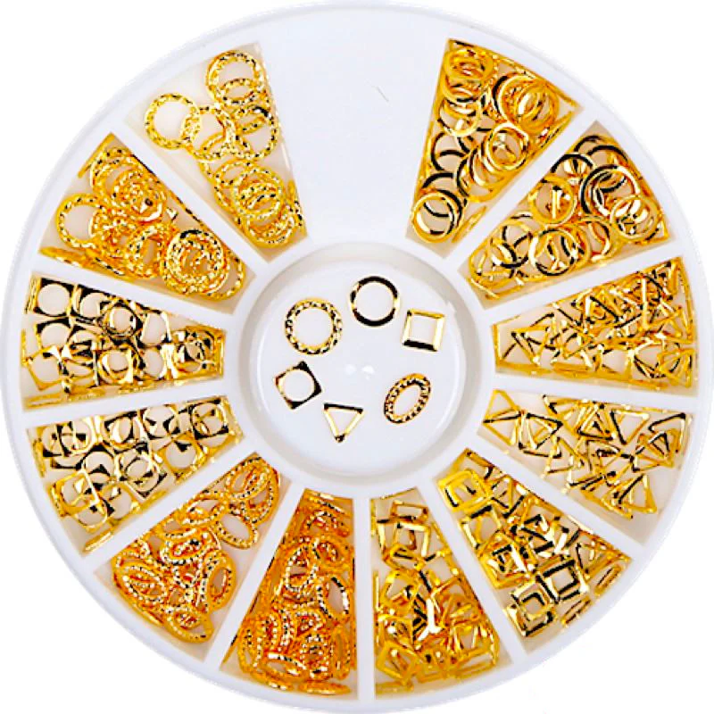 Gold & Silver Nail Art Decoration Wheels - Image 19