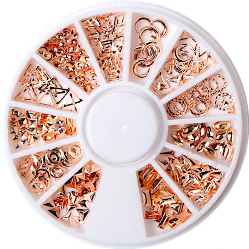 Gold & Silver Nail Art Decoration Wheels - Image 2