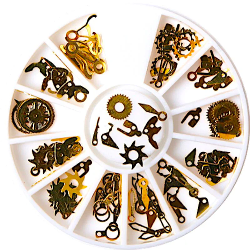 Gold & Silver Nail Art Decoration Wheels - Image 20