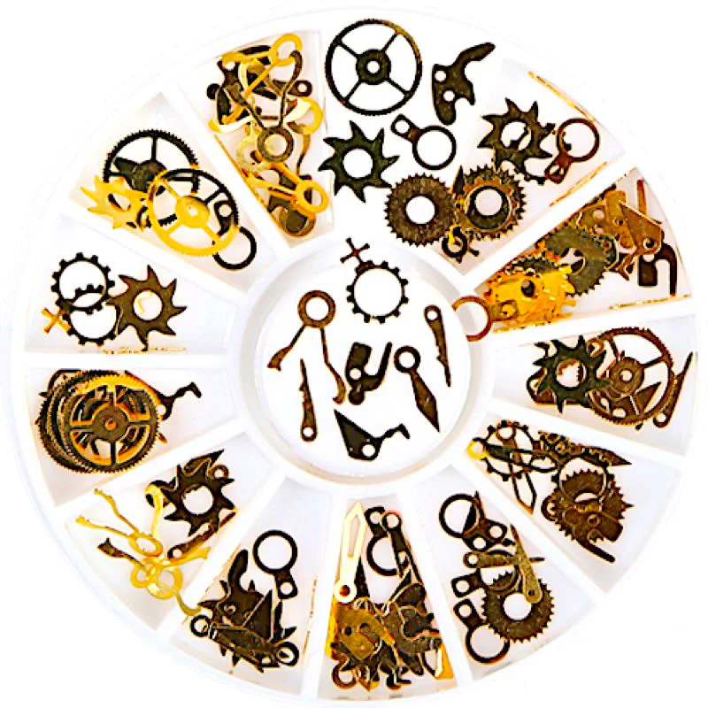 Gold & Silver Nail Art Decoration Wheels - Image 21