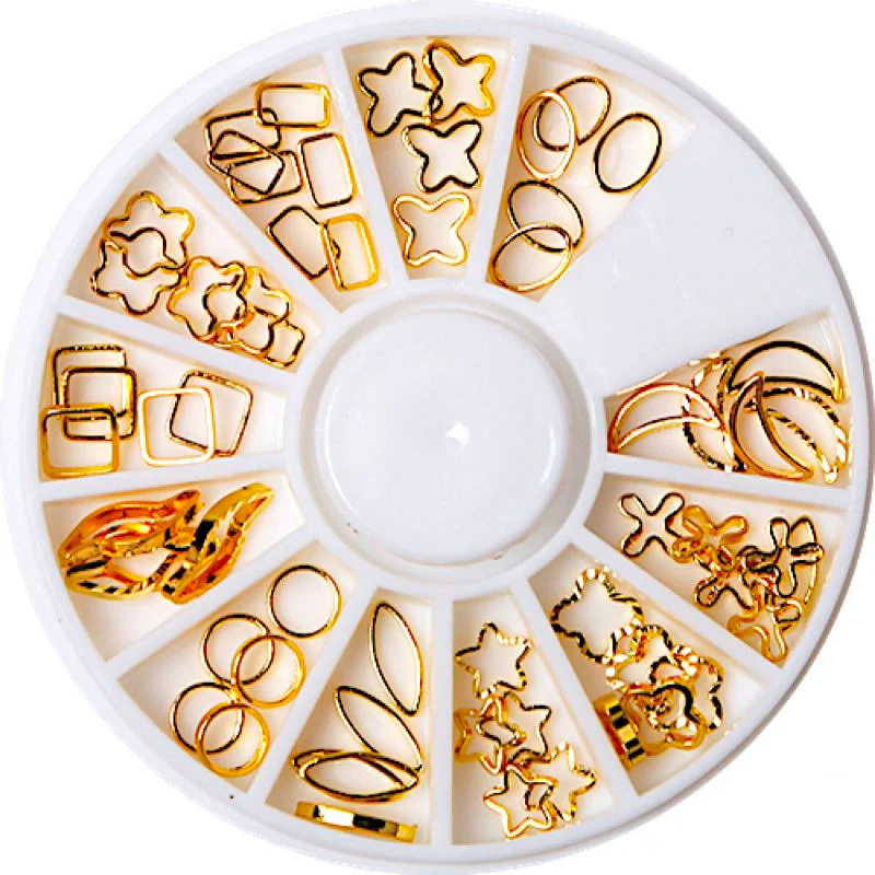 Gold & Silver Nail Art Decoration Wheels - Image 24