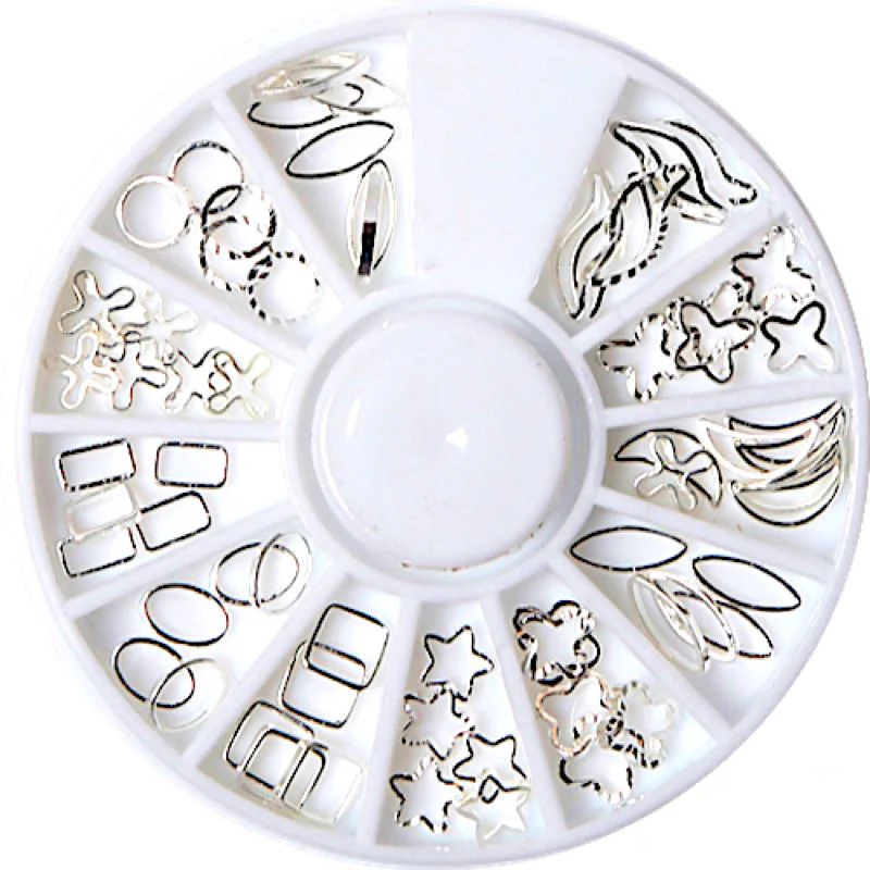 Gold & Silver Nail Art Decoration Wheels - Image 25