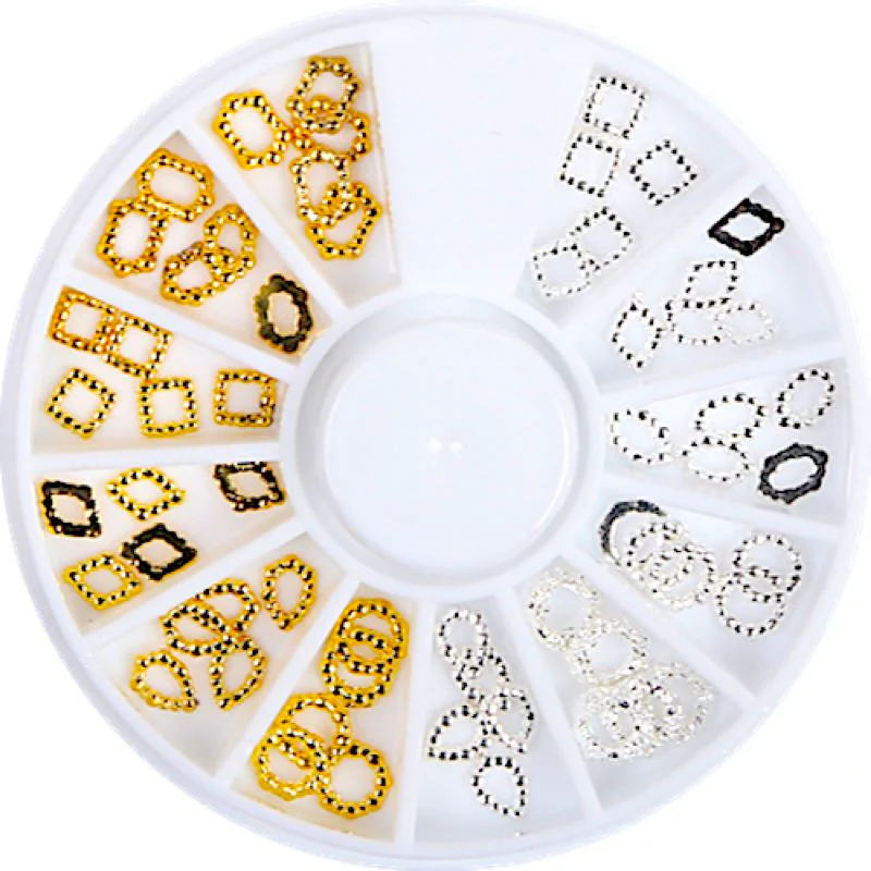 Gold & Silver Nail Art Decoration Wheels - Image 26