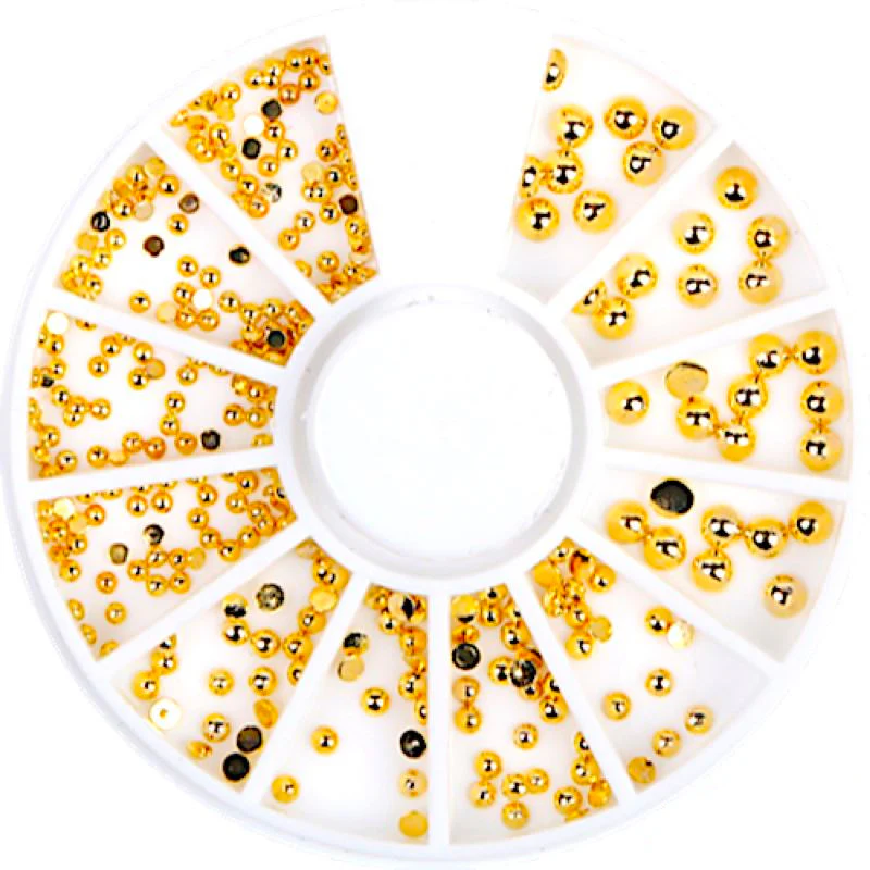 Gold & Silver Nail Art Decoration Wheels - Image 27